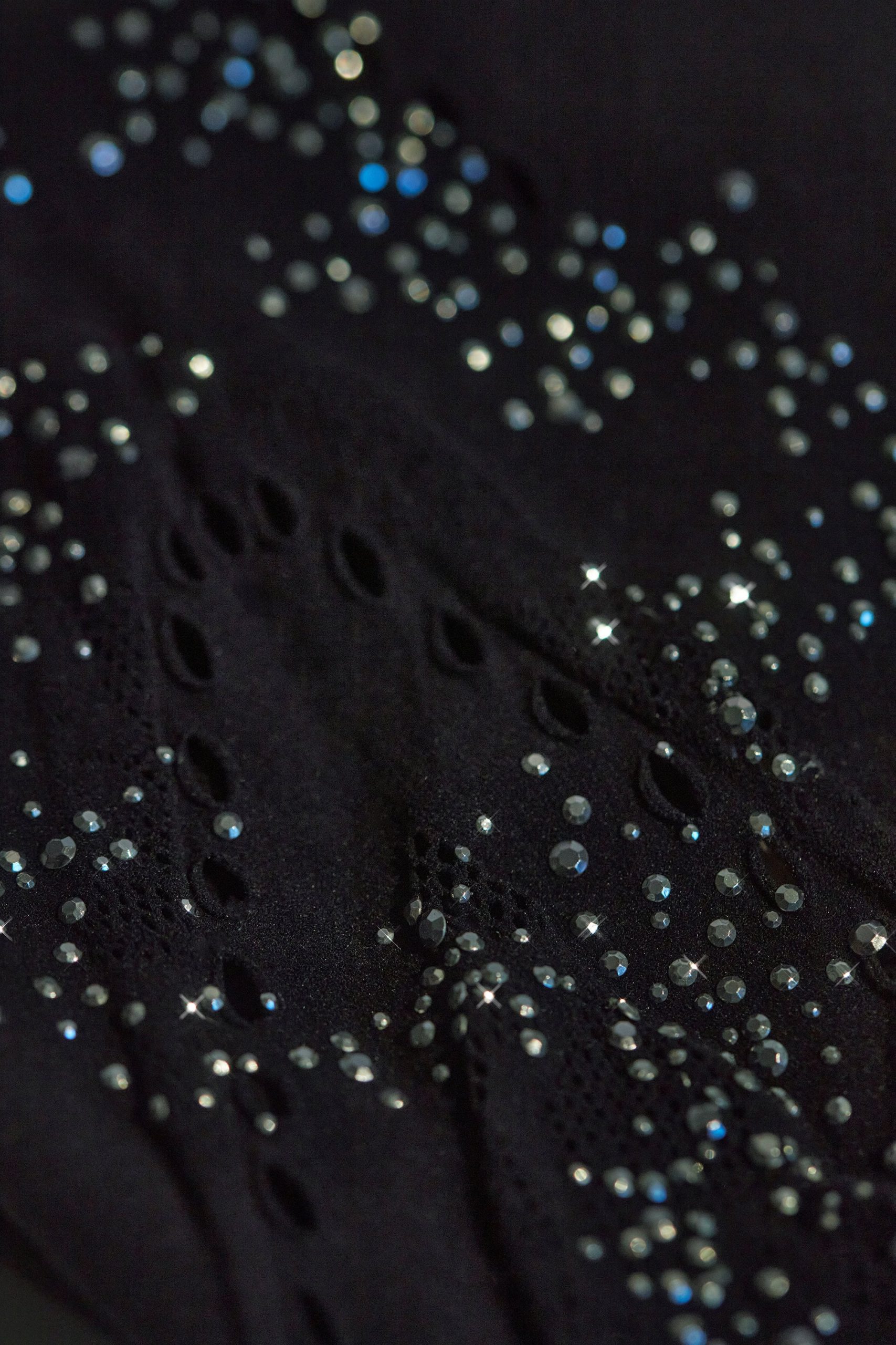 Embellished High-Waist Shorts in Black - Image 11